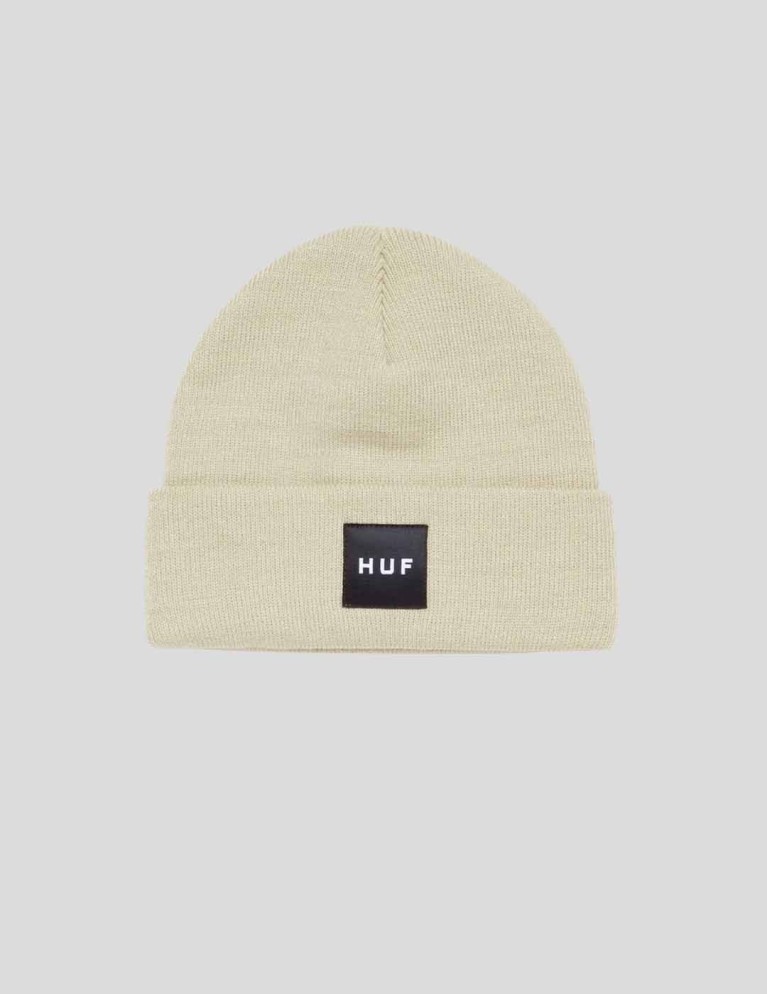Gorro HUF estentials box logo cuf beanie natural